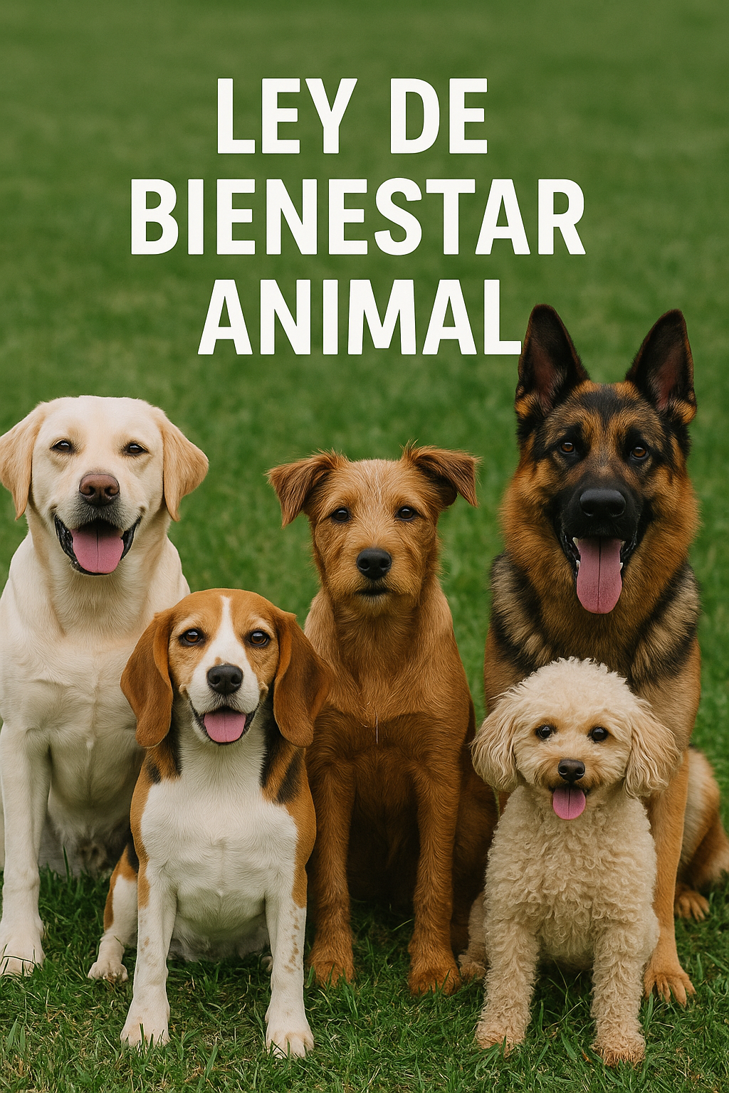 Foto perros para la ley de bienestar animal en la web segurosmascostas.online